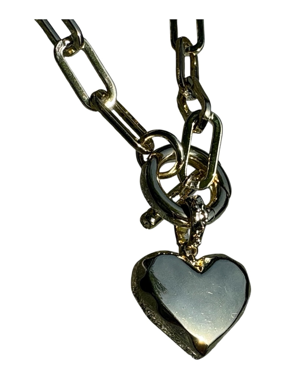 Kendra Scott Penny Gold Heart Chain Bracelet in Multi Mix NWT - Picture 3 of 8